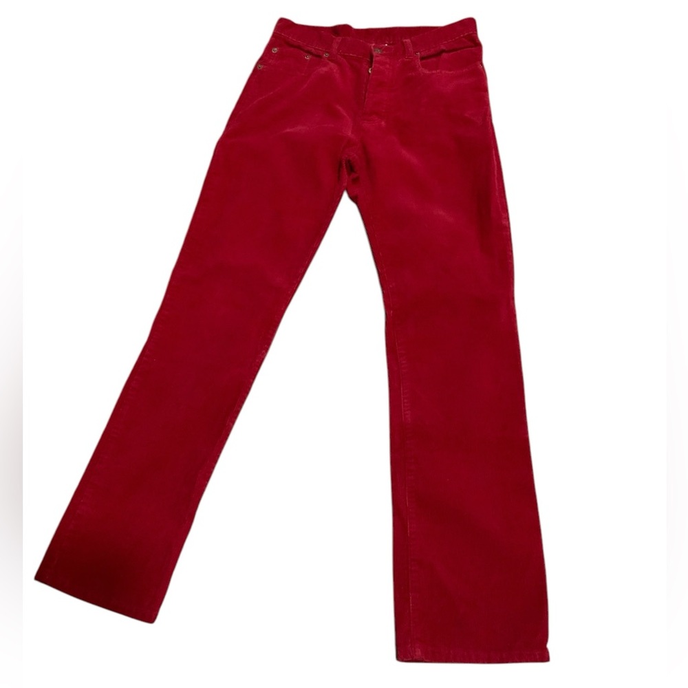 Vintage 90s Esprit Women's Red Corduroy Pants
